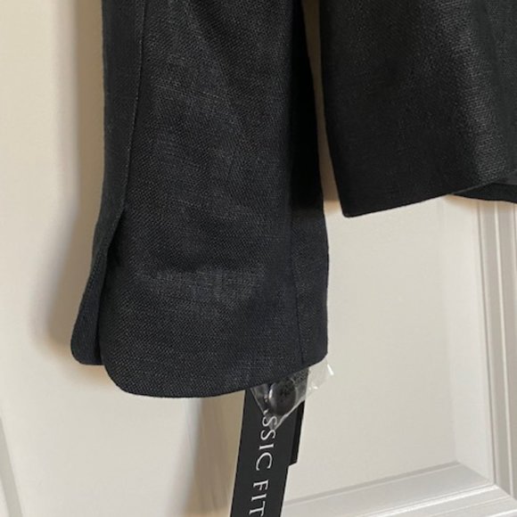 Ane Klein  2 Piece Linen Pant Suit Black  Size  2 - Picture 8 of 16